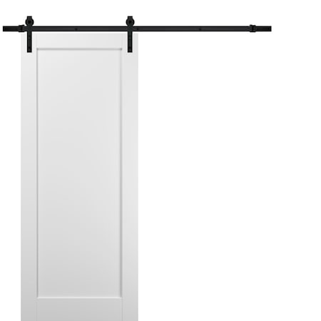 Sartodoors Barn Interior Door, 36" x 84", White QUADRO4111BD-B-WS-3684